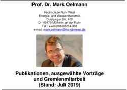 Prof. Dr. Mark Oelmann - Publikationen, ausgewählte Vorträge und Gremienmitarbeit (Stand: Juli 2019)