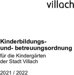 Kinderbildungs- und-betreuungsordnung - f&uuml;r die Kinderg&auml;rten der Stadt Villach 2021 / 2022