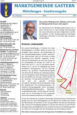 MARKTGEMEINDE GASTERN - Mitteilungen - Sonderausgabe