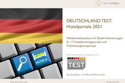DEUTSCHLAND TEST: Hotelportale 2021 - Wettbewerbsanalyse mit Detail-Auswertungen f&uuml;r 17 Hotelbuchungsportale und 9 Hotelvergleichsportale ...