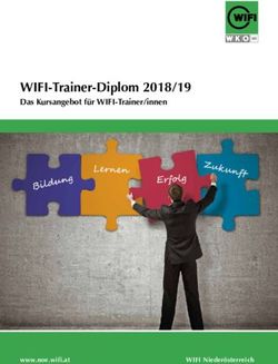WIFI-Trainer-Diplom 2018/19 - Das Kursangebot f&uuml;r WIFI-Trainer/innen - www.noe.wifi.at - WIFI Nieder&ouml;sterreich