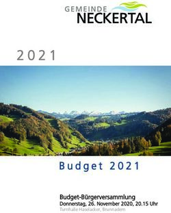 Budget 2021 Budget-B&uuml;rgerversammlung - Donnerstag, 26. November 2020, 20.15 Uhr Turnhalle Haselacker, Brunnadern - Gemeinde Neckertal