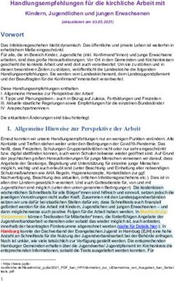 Handlungsempfehlungen f&uuml;r die kirchliche Arbeit mit