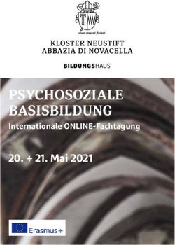 PSYCHOSOZIALE BASISBILDUNG - Internationale ONLINE-Fachtagung 20. + 21. Mai 2021 - St. Virgil Salzburg