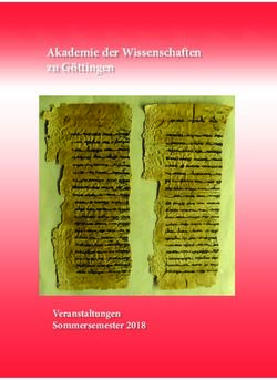 Akademie der Wissenschaften zu G&ouml;ttingen - Veranstaltungen Sommersemester 2018