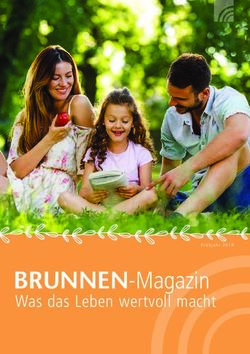 BRUNNEN-Magazin Was das Leben wertvoll macht - C-Treff