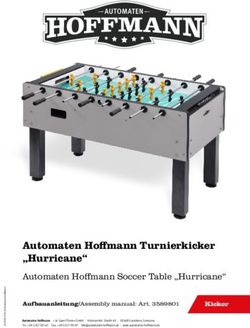 Automaten Hoffmann Turnierkicker "Hurricane" - Automaten Hoffmann Soccer Table "Hurricane" - Sport-Thieme