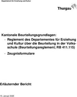 Kantonale Beurteilungsgrundlagen: Bildung Thurgau