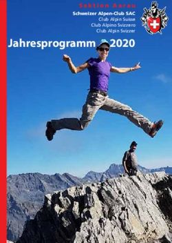 Jahresprogramm 2020 Sektion Aarau Schweizer Alpen-Club SAC - SAC Aarau