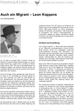 Auch ein Migrant - Leon Koppens - Forschung & Lehre - Austria-Forum