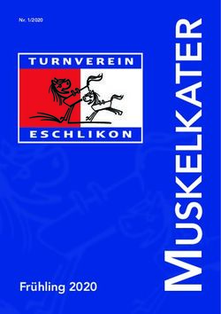 Frühling 2020 - Turnverein Eschlikon