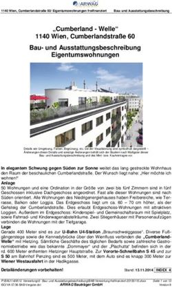 "Cumberland - Welle" 1140 Wien, Cumberlandstra&szlig;e 60 Bau- und Ausstattungsbeschreibung Eigentumswohnungen