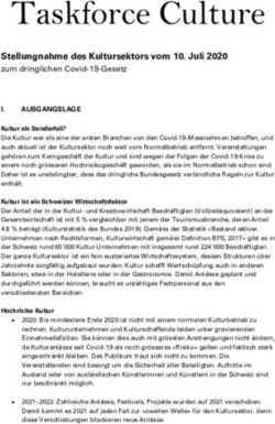 Stellungnahme des Kultursektors vom 10. Juli 2020