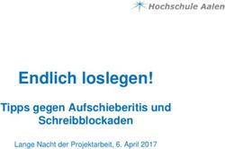 Endlich loslegen! Tipps gegen Aufschieberitis und Schreibblockaden - Lange Nacht der Projektarbeit, 6. April 2017 - Hochschule Aalen