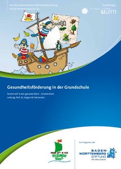 Gesundheitsförderung in der Grundschule - Komm mit in das gesunde Boot - Grundschule Leitung: Prof. Dr. Jürgen M. Steinacker - Projektträger