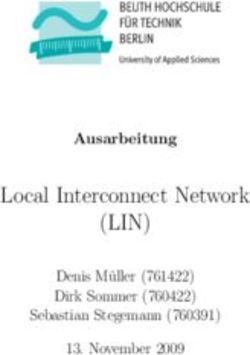 Local Interconnect Network - Ausarbeitung Denis Müller (761422) Dirk Sommer