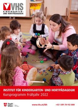 INSTITUT F&Uuml;R KINDERGARTEN- UND HORTP&Auml;DAGOGIK - Kursprogramm Fr&uuml;hjahr 2022 www.vhs.at/ikh +43189174-112000 - VHS Wien