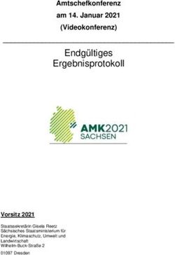 Endg&uuml;ltiges Ergebnisprotokoll - Amtschefkonferenz am 14. Januar 2021 (Videokonferenz) - Agrarministerkonferenz