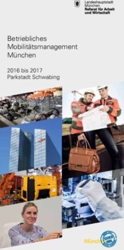 Betriebliches Mobilitätsmanagement München - 2016 bis 2017 Parkstadt Schwabing - Wirtschaft