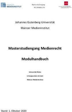 Masterstudiengang Medienrecht Modulhandbuch - Johannes Gutenberg-Universit&auml;t Mainzer Medieninstitut - Mainzer ...