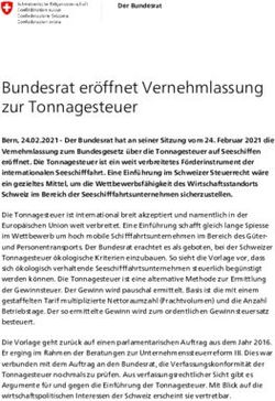 Bundesrat er&ouml;ffnet Vernehmlassung zur Tonnagesteuer
