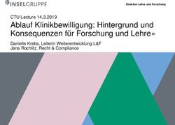 Ablauf Klinikbewilligung: Hintergrund und Konsequenzen f&uuml;r Forschung und Lehre" - CTU Lecture 14.3.2019 Danielle Krebs, Leiterin Weiterentwicklung ...
