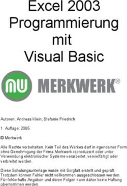 Excel 2003 Programmierung mit Visual Basic