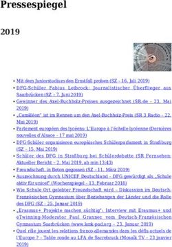 Pressespiegel 2019 - Deutsch-Franz&ouml;sisches Gymnasium Saarbr&uuml;cken