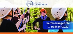 Seminarangebote 1. Halbjahr 2020 - Akademie Klausenhof
