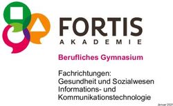 Berufliches Gymnasium - Fachrichtungen: Gesundheit und Sozialwesen Informations- und Kommunikationstechnologie - FORTIS-Akademie