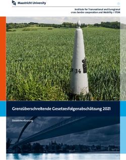 Grenz&uuml;berschreitende Gesetzesfolgenabsch&auml;tzung 2021 - Institute for Transnational and Euregional cross border cooperation and Mobility / ITEM