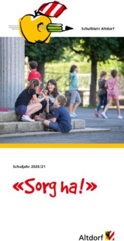 "Sorg ha!" - Schulblatt Altdorf - Schule Altdorf