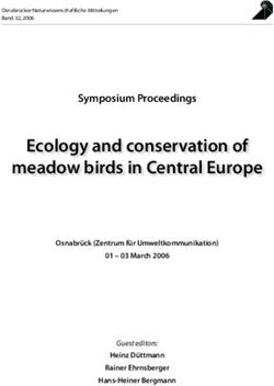 Ecology and conservation of meadow birds in Central Europe