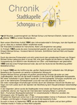 Chronik - Stadtkapelle Schongau