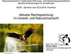 Aktuelle Rechtsprechung im Umwelt- und Naturschutzrecht - IDUR