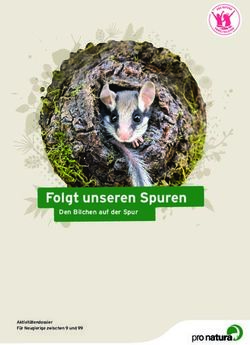 Folgt unseren Spuren Den Bilchen auf der Spur - Eine Unterrichtshilfe Zyklus 1 und 2 HarmoS - Pro Natura