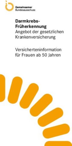Darmkrebs-Fr&uuml;herkennung - Angebot der gesetzlichen Krankenversicherung Versicherteninformation f&uuml;r Frauen ab 50 Jahren