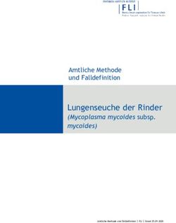 Lungenseuche der Rinder - (Mycoplasma mycoides subsp. mycoides) Amtliche Methode und Falldefinition - OpenAgrar