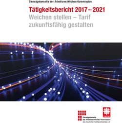 T&auml;tigkeitsbericht 2017 - 2021 Weichen stellen - Tarif zukunftsf&auml;hig gestalten - Dienstgeberseite der Arbeitsrechtlichen Kommission - caritas ...