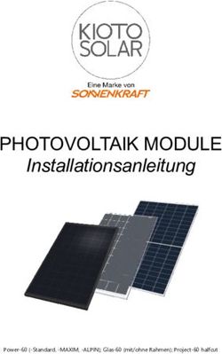 PHOTOVOLTAIK MODULE Installationsanleitung - KIOTO ...