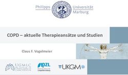 COPD - aktuelle Therapieansätze und Studien - Claus F. Vogelmeier - Lungeninformationsdienst