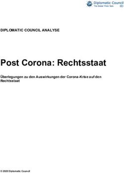 Post Corona: Rechtsstaat - DIPLOMATIC COUNCIL ANALYSE &Uuml;berlegungen zu den Auswirkungen der Corona-Krise auf den Rechtsstaat