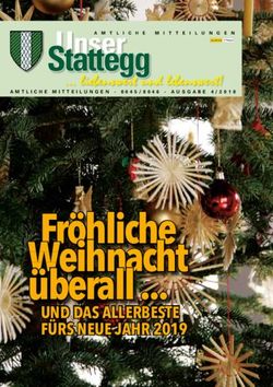 Fröhliche Weihnacht überall - Stattegg - UND DAS ALLERBESTE FÜRS NEUE JAHR 2019