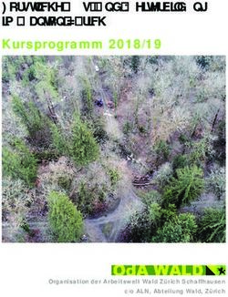 FORSTLICHE AUS- UND WEITERBILDUNG IM KANTON Z&Uuml;RICH - KURSPROGRAMM 2018/19 - ODA WALD ZH-SH