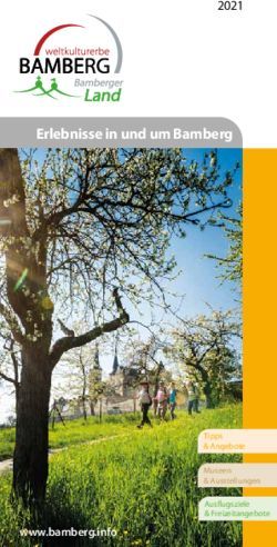 Erlebnisse in und um Bamberg 2021 - Stadt Bamberg