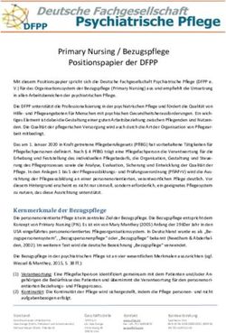 Primary Nursing / Bezugspflege Positionspapier der DFPP