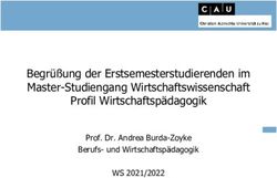 Begrüßung der Erstsemesterstudierenden im Master-Studiengang Wirtschaftswissenschaft Profil Wirtschaftspädagogik - WS 2021/2022 Prof. Dr. Andrea ...