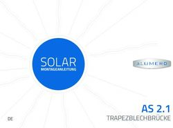 SOLAR AS 2.1 TRAPEZBLECHBR&Uuml;CKE - ALUMERO