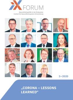 FORUM - "CORONA - LESSONS LEARNED" 3 2020 - OcuNet