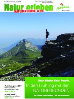 In den Frühling mit den - NATURFREUNDEN Natur. Erleben. Natur. Freunde - Naturfreunde Österreich